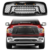2009-2012 Dodge Ram 1500 Gloss Black Front Upper Grille W/Signal Light