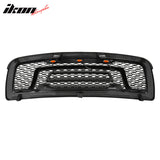 2009-2012 Dodge Ram 1500 Gloss Black Front Upper Grille W/Signal Light