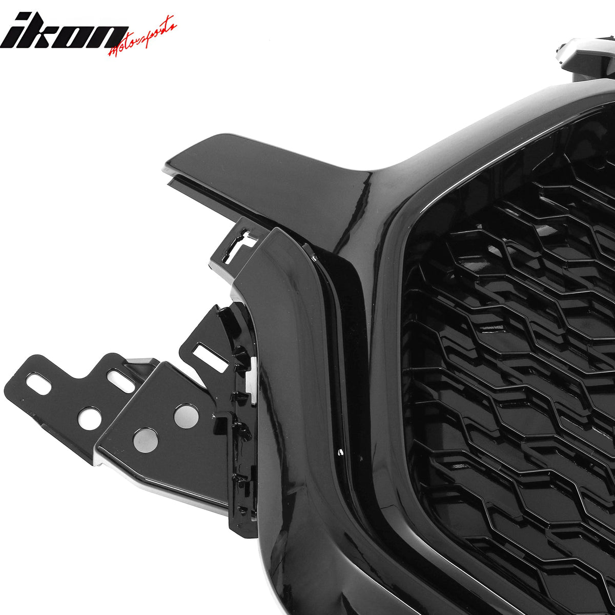 2019-2024 Ram 1500 Longhorn Honeycomb Style Gloss Black Front Bumper Grille ABS