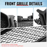 2019-2024 Ram 1500 Longhorn Honeycomb Style Matte Black Front Bumper Grille ABS