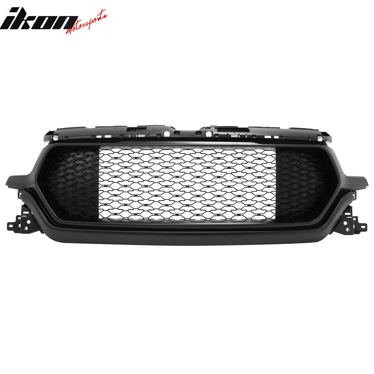 2019-2024 Ram 1500 Longhorn Honeycomb Style Matte Black Front Bumper Grille ABS