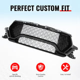 2019-2024 Ram 1500 Longhorn TRX Style Gloss Black Front Bumper Grille ABS