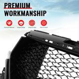 2019-2024 Ram 1500 Longhorn TRX Style Gloss Black Front Bumper Grille ABS