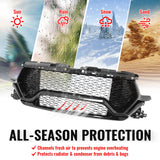 2019-2024 Ram 1500 Longhorn TRX Style Gloss Black Front Bumper Grille ABS