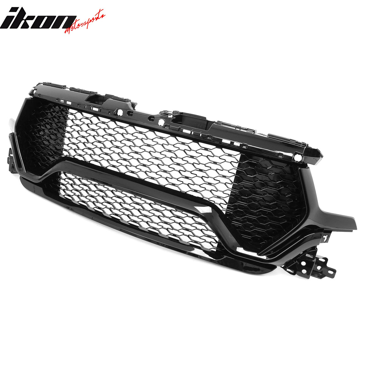2019-2024 Ram 1500 Longhorn TRX Style Gloss Black Front Bumper Grille ABS