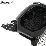 2019-2024 Ram 1500 Rebel OE Style Gloss Black Front Bumper Grille ABS