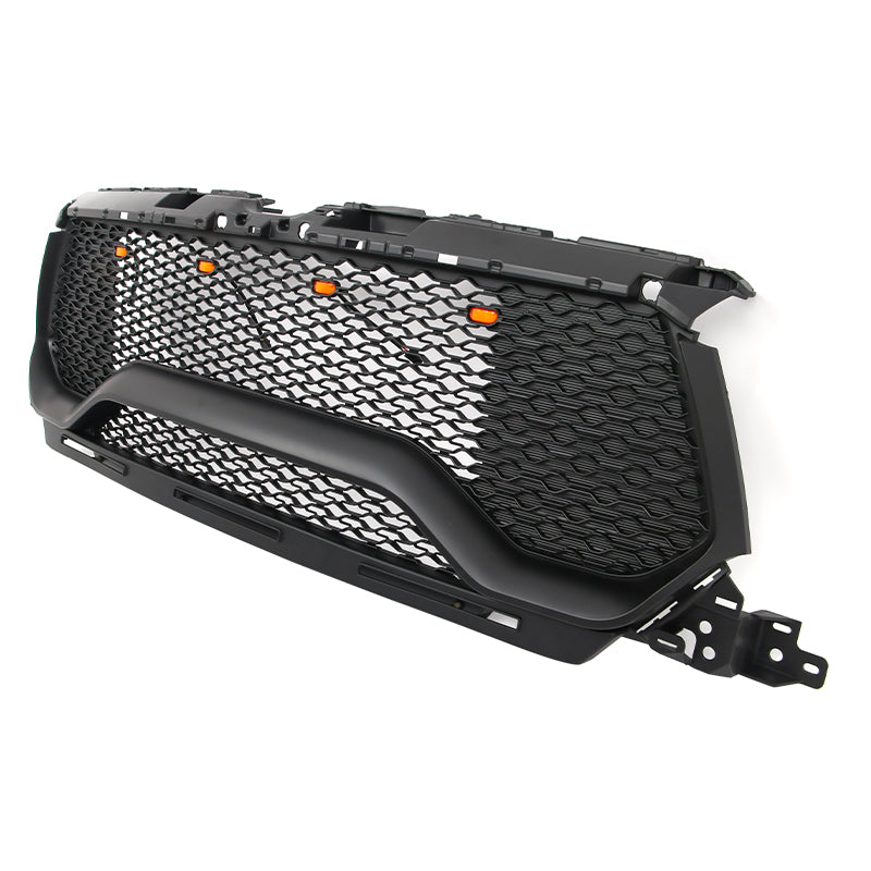 2019-2024 Ram 1500 TRX Style Matte Black Front Bumper Hood Grille ABS
