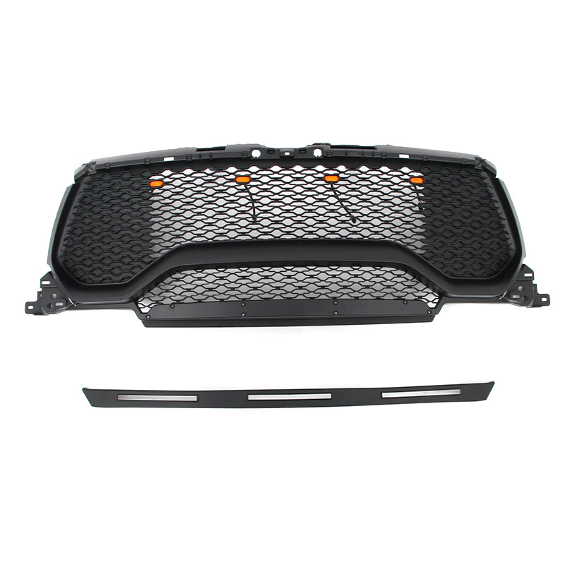 2019-2024 Ram 1500 TRX Style Matte Black Front Bumper Hood Grille ABS