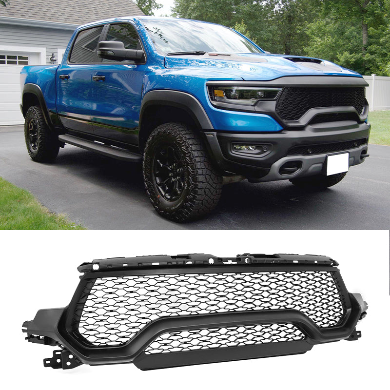 2021-2024 Ram 1500 TRX OE Style Matte Black Front Bumper Grille ABS