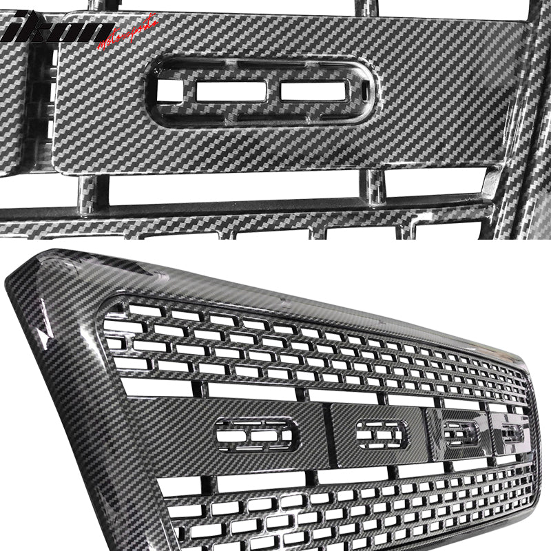 2004-2008 Ford F150 R Style Carbon Fiber Print Hood Bumper Grille