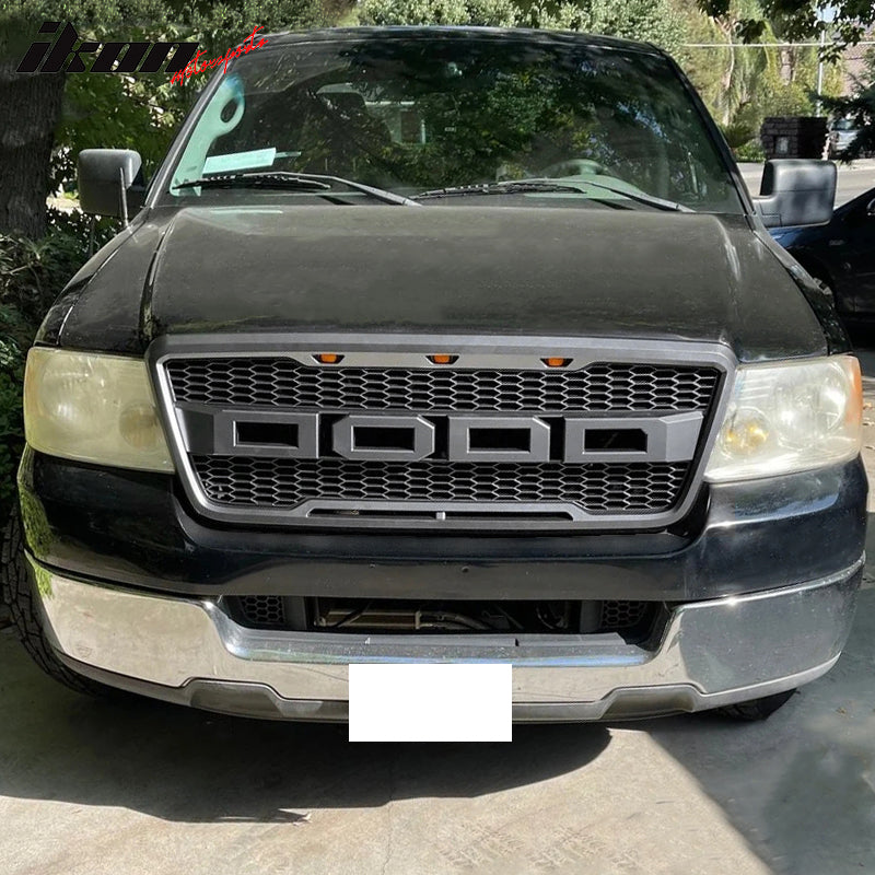 2004-2008 Ford F150 R Style Front Bumper Upper Grille W/ LED Lights