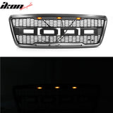 2004-2008 Ford F150 R Style Front Bumper Upper Grille W/ LED Lights