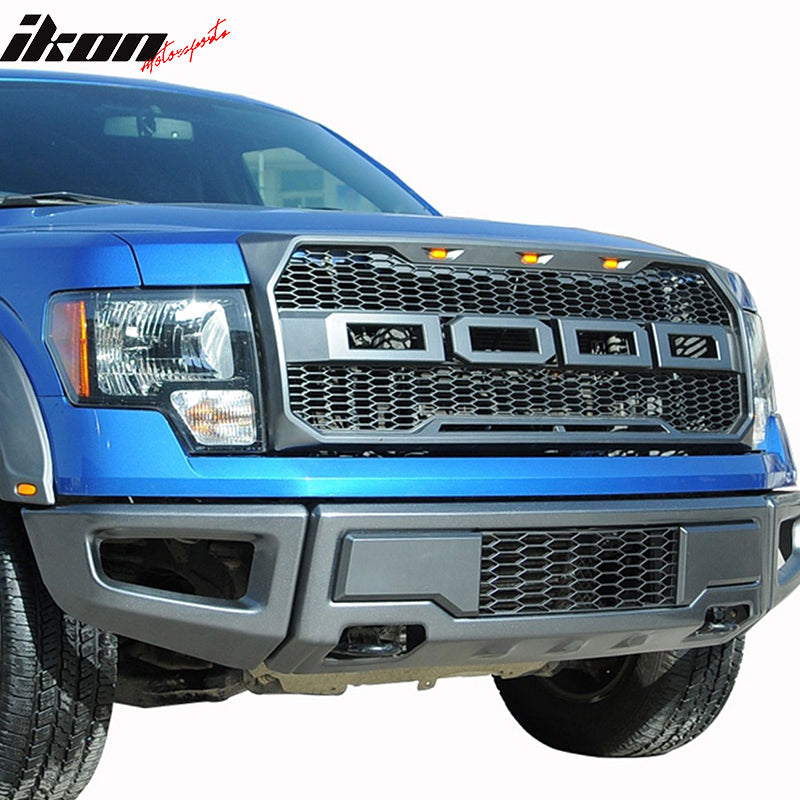 2009-2014 Ford F150 New R Front Bumper Grille Hood Mesh Package ABS