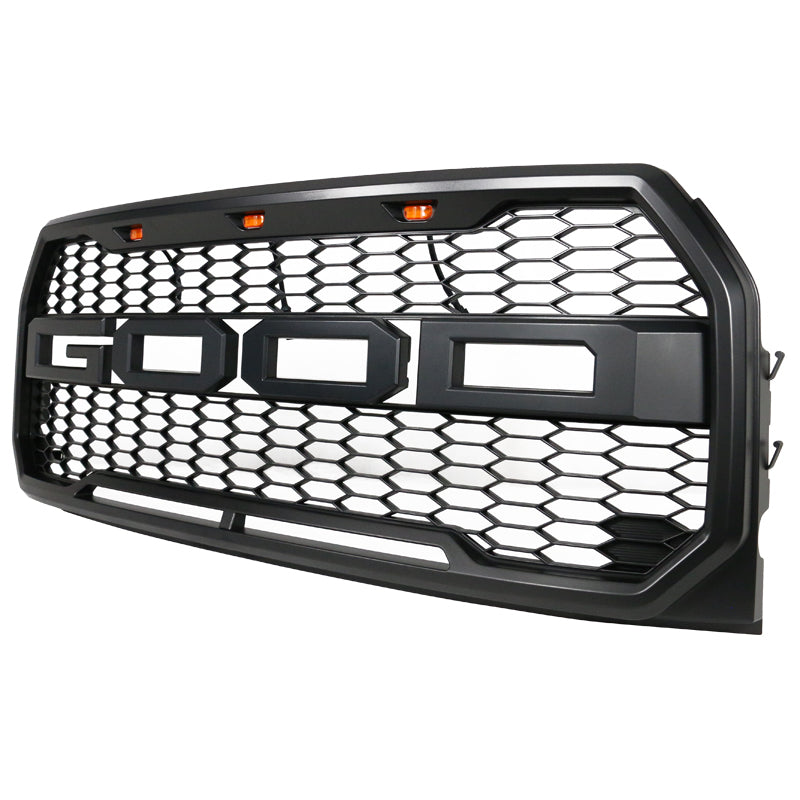 2015-2017 Ford F150 R Front Bumper Hood Mesh LED Grille Replacement