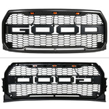 2015-2017 Ford F150 R Front Bumper Hood Mesh LED Grille Replacement