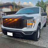 2021-2023 Ford F-150 Grill R Style Front Mesh Car Grille w/ LED ABS