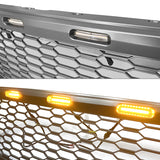 2021-2023 Ford F-150 Grill R Style Front Mesh Car Grille w/ LED ABS