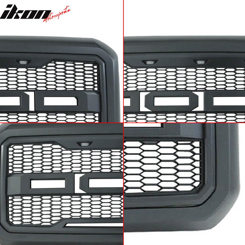 2011-2016 Ford F-250 F-350 Super Duty R Style Matte Black Grille