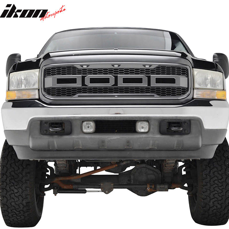 1999-2004 Ford F250 F350 New R Front Bumper Grille Hood Package ABS