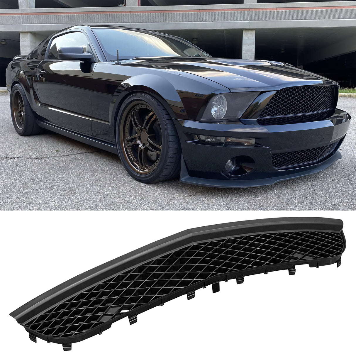 2007-2009 Ford Mustang GT500 OE Front Bumper Lower Mesh Grille ABS