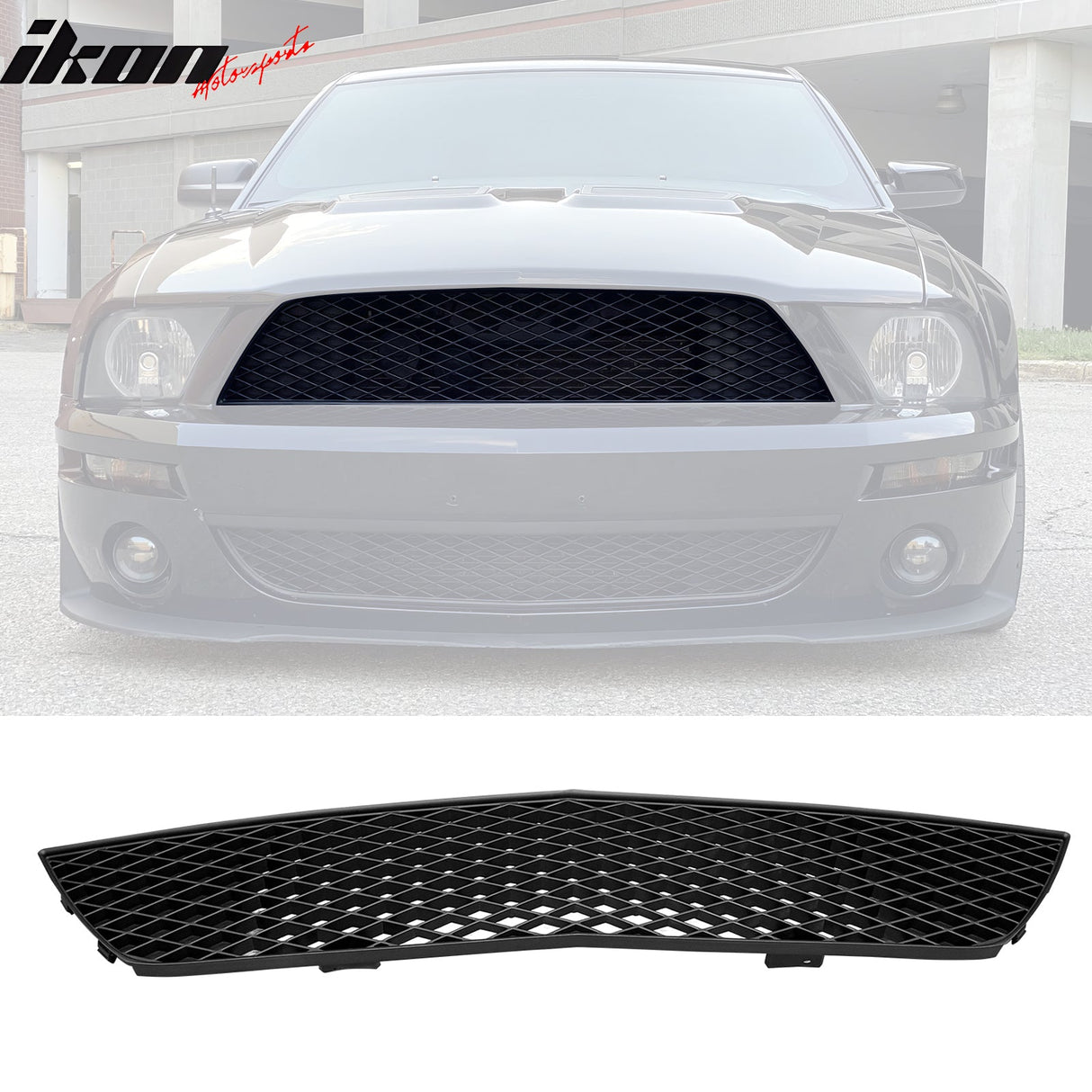 2007-2009 Ford Mustang GT500 OE Front Bumper Upper Lower Grilles ABS