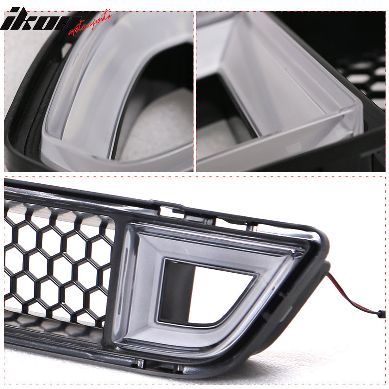 2015-2017 Ford Mustang IKON Front Lower Grill Mesh Grille With Light