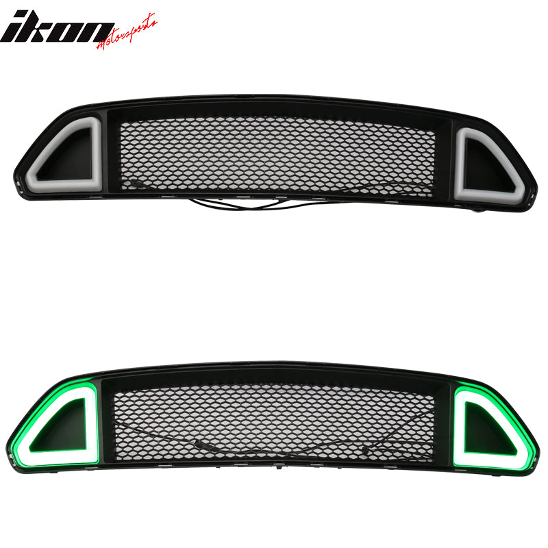 2015-2017 Ford Mustang Black Front Hood Bumper Mesh Grill Grille ABS