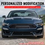 2018-2023 Ford Mustang Shelby Super Snake Style Grille Gloss Black PP Front Bumper Hood Grill Assembly