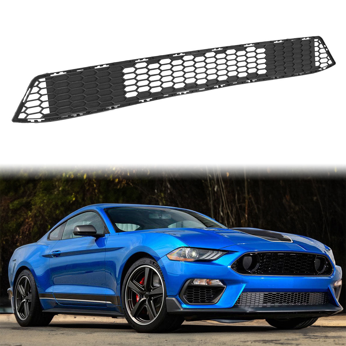 2021-2023 Ford Mustang Mach 1 Black Front Lower Mesh Grille Grill PP