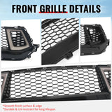 2024-2026 Ford Mustang Front Upper LED Grille Gloss Black ABS V2 Style