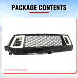 2024-2026 Ford Mustang Front Upper LED Grille Gloss Black ABS V2 Style