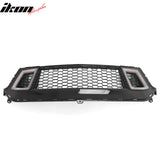 2024-2026 Ford Mustang Front Upper LED Grille Gloss Black ABS V2 Style