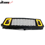 2024-2026 Ford Mustang Front Upper LED Grille Gloss Black ABS V2 Style