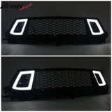 2024-2026 Ford Mustang Front Upper LED Grille Gloss Black ABS V2 Style