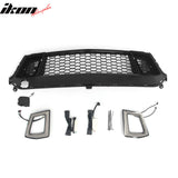 2024-2026 Ford Mustang Front Upper LED Grille Gloss Black ABS V2 Style