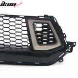 2024-2026 Ford Mustang Front Upper LED Grille Gloss Black ABS V2 Style