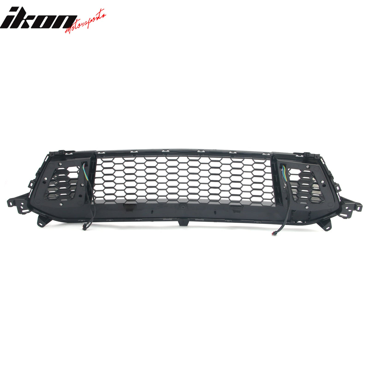 2024-2026 Ford Mustang Front Upper LED Grille Gloss Black ABS V2 Style