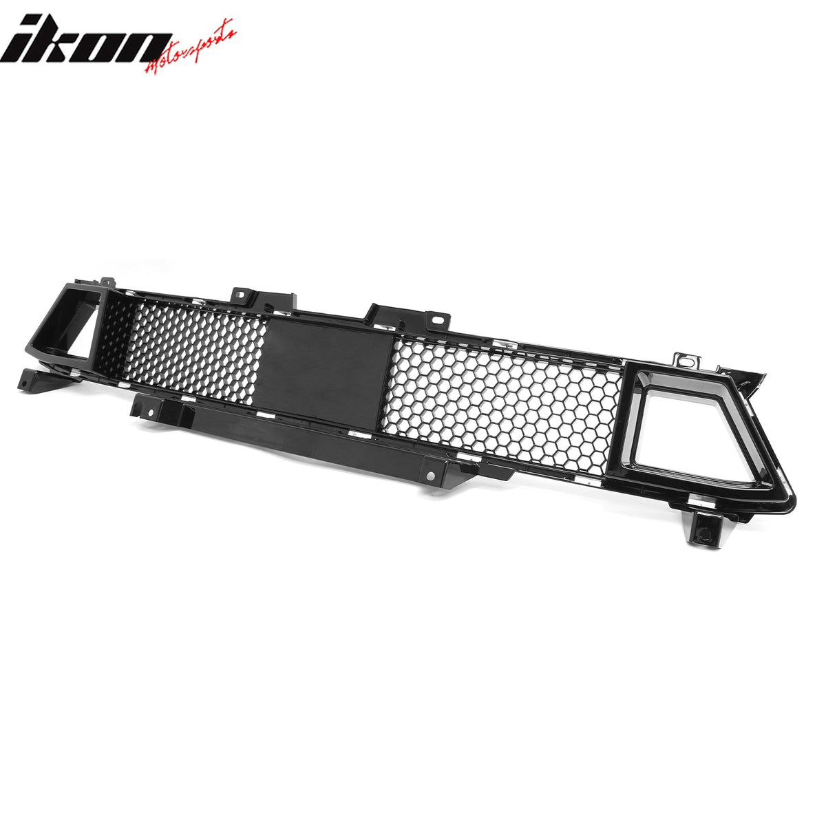 2024-2026 Ford Mustang GT Fog Light Cover & Upper Lower Grille Shelby Super Snake Style Gloss Black ABS Plastic Fog Lamp Decoration Bezel