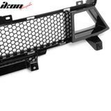 2024-2026 Ford Mustang GT Fog Light Cover & Upper Lower Grille Shelby Super Snake Style Gloss Black ABS Plastic Fog Lamp Decoration Bezel