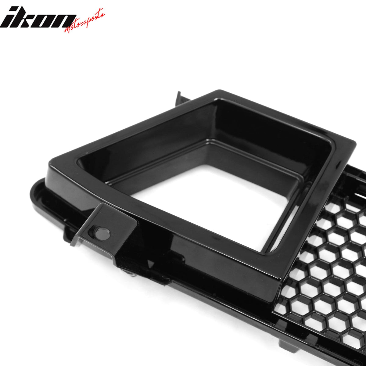 2024-2026 Ford Mustang GT Fog Light Cover & Upper Lower Grille Shelby Super Snake Style Gloss Black ABS Plastic Fog Lamp Decoration Bezel