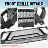 2024-2026 Ford Mustang GT Fog Light Cover & Upper Lower Grille Shelby Super Snake Style Gloss Black ABS Plastic Fog Lamp Decoration Bezel