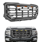 2016-2019 GMC Sierra 1500 Front Bumper Hood Grille Mesh Hood Guard
