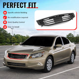 2011-2012 Honda Accord Sedan 4-Door Front Upper Grille Mugen Style Black Replacement Front Bumper Hood Grill