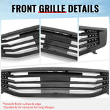 2011-2012 Honda Accord Sedan 4-Door Front Upper Grille Mugen Style Black Replacement Front Bumper Hood Grill