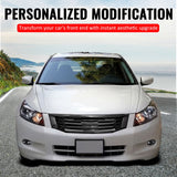 2011-2012 Honda Accord Sedan 4-Door Front Upper Grille Mugen Style Black Replacement Front Bumper Hood Grill