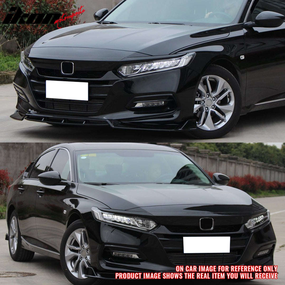 2018-2020 Honda Accord OE Style Carbon Fiber Print Front Bumper Grille Cover ABS