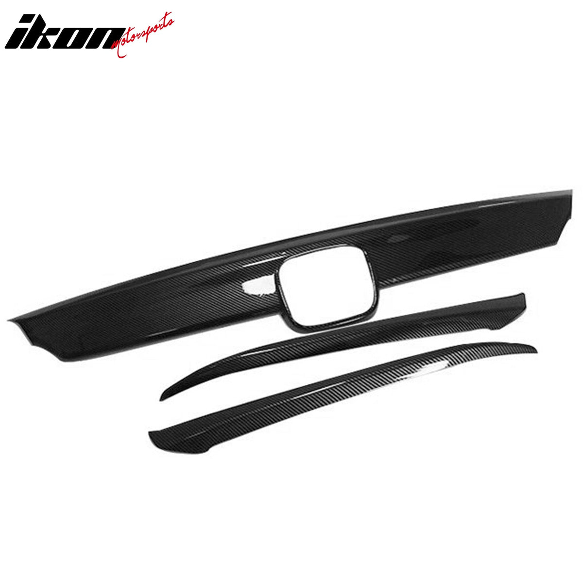 2018-2020 Honda Accord OE Style Carbon Fiber Print Front Bumper Grille Cover ABS