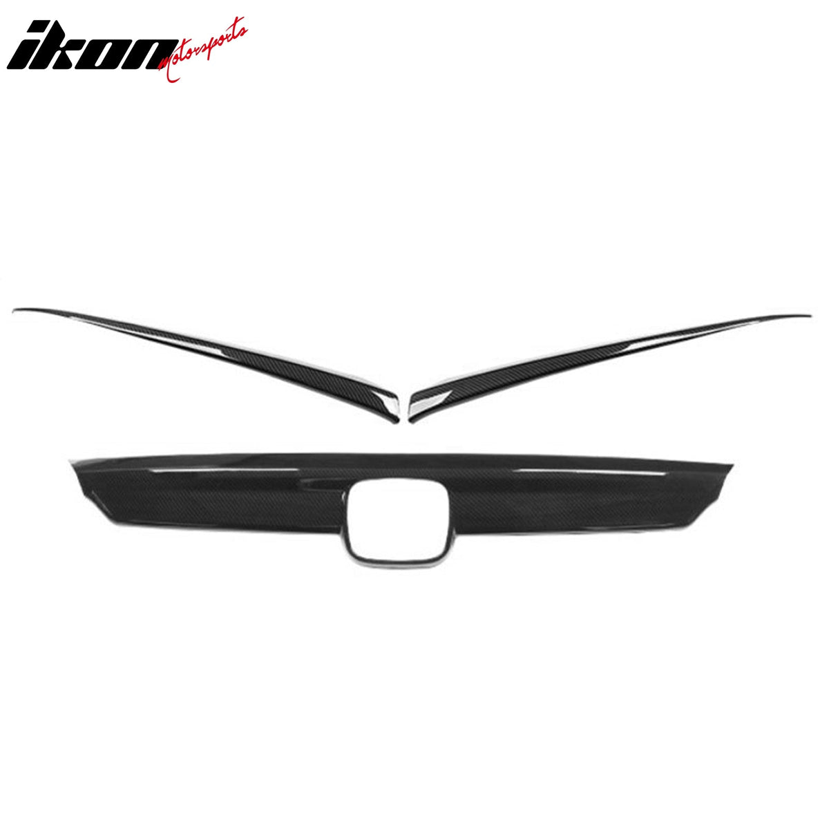 2018-2020 Honda Accord OE Style Carbon Fiber Print Front Bumper Grille Cover ABS