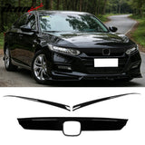 2018-2020 Honda Accord OE Style Gloss Black Front Bumper Grille Cover ABS