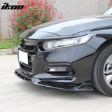 2018-2020 Honda Accord OE Style Gloss Black Front Bumper Grille Cover ABS